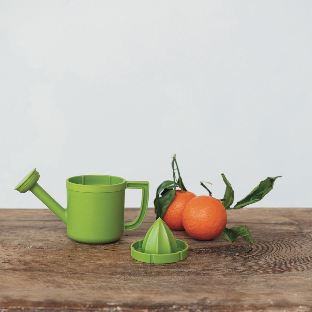 Watering Can Juice Pitcher Set – Green – 7″ x 3″
